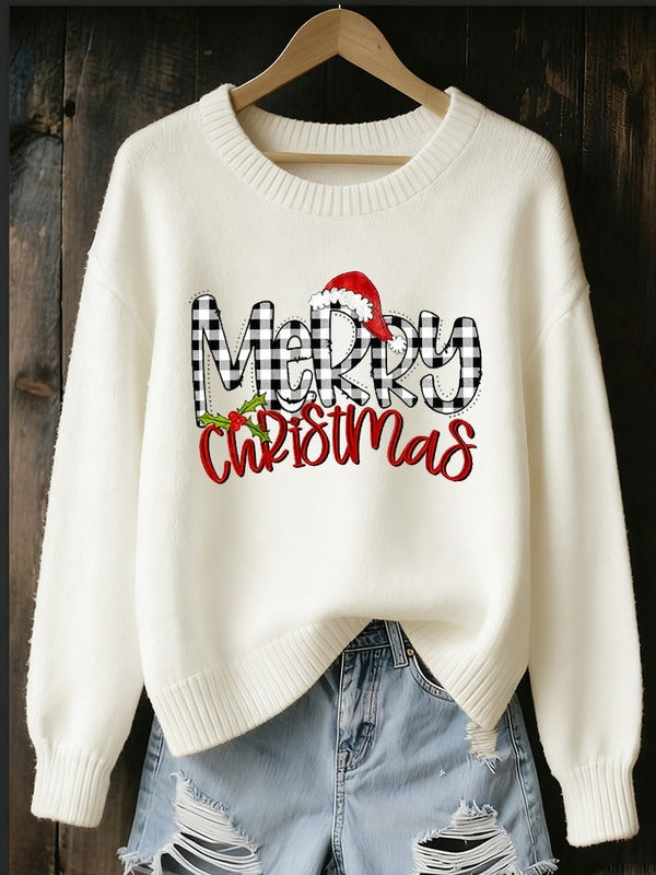 Merry Christmas Sweater Cute Clothing Christmas Holiday Gifts For Women