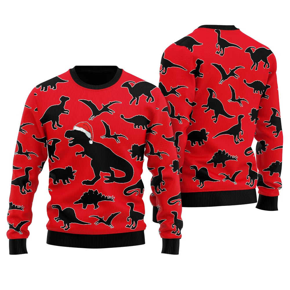 Merry Christmas Trex Ugly Christmas Sweater For Women Exclusive Holiday Sweater Merch for Gift Giving