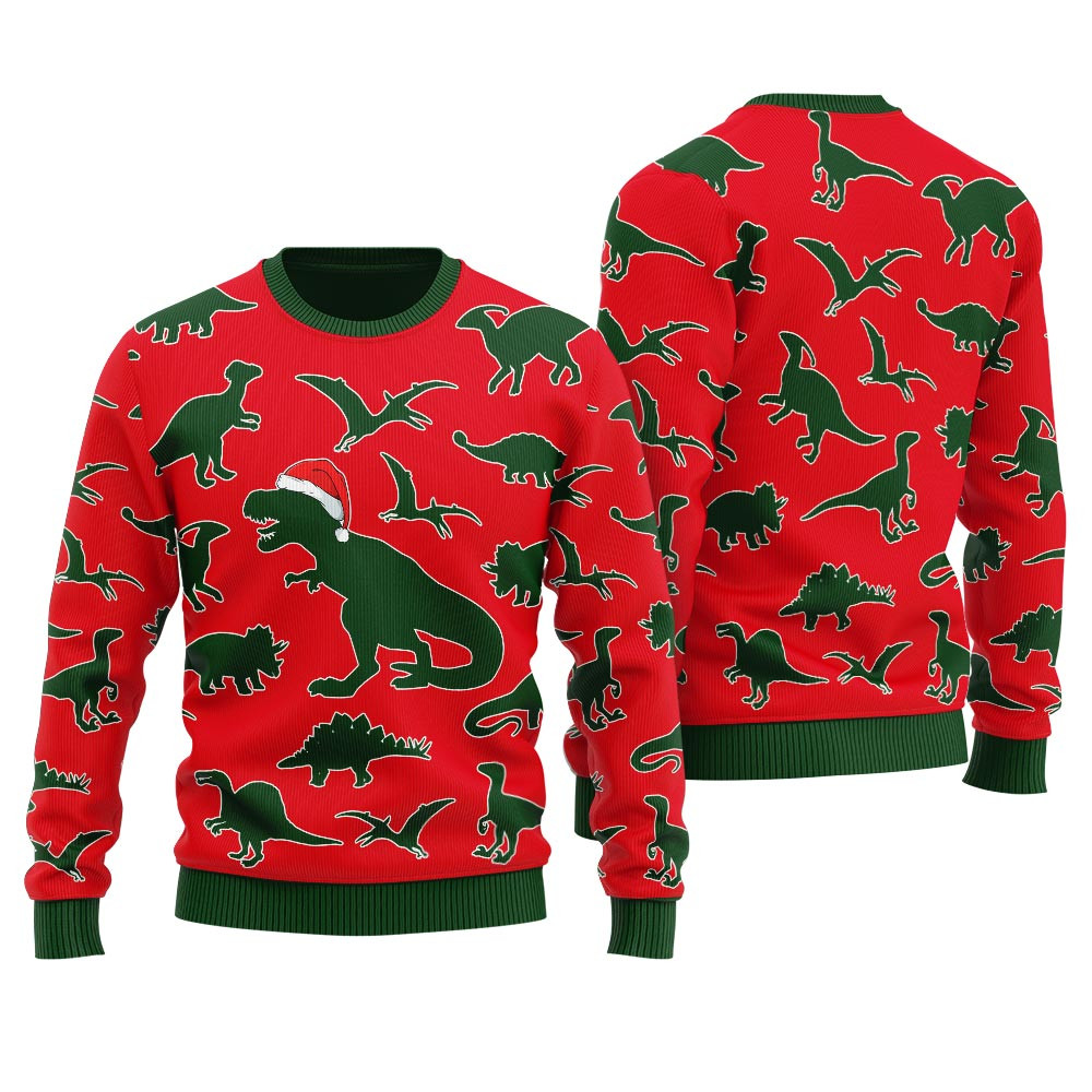 Merry Christmas Trex Ugly Christmas Sweater Stylish Winter Sweatshirt for Everyday Wear