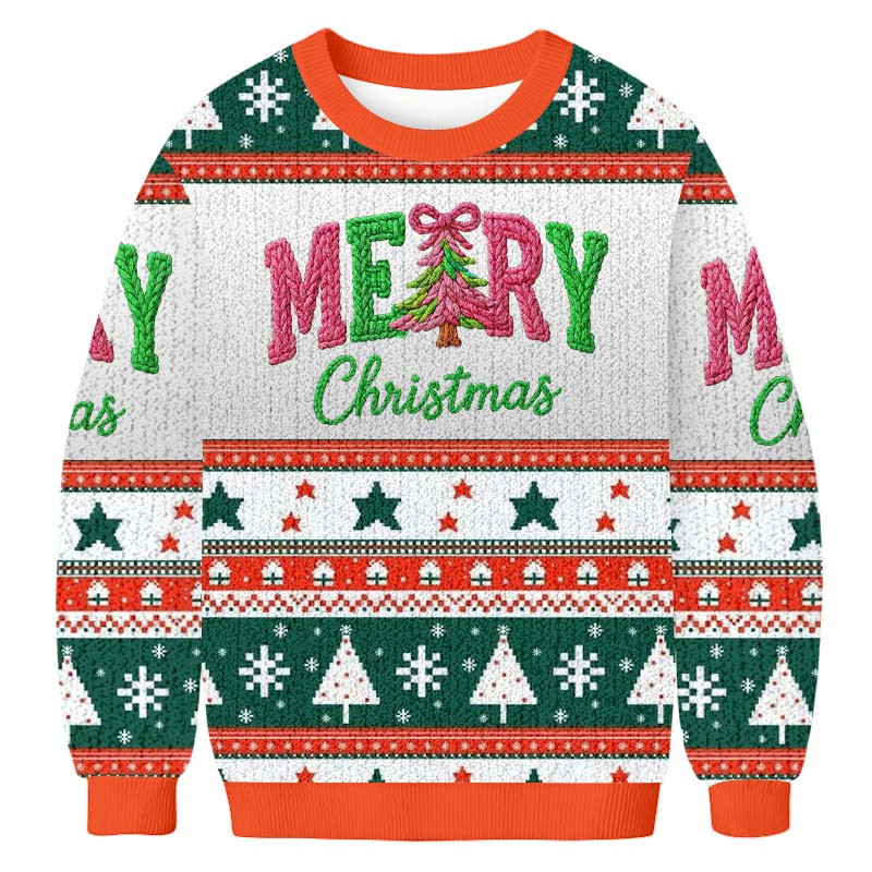 Merry Christmas Ugly Sweater Christmas Clothing Xmas Gifts For Family Members