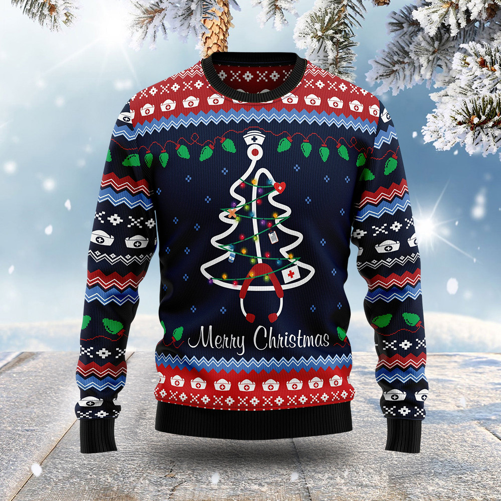 Merry Christmas Ugly Xmas Sweaters Cute Xmas Apparel Best Christmas Gifts For Mom