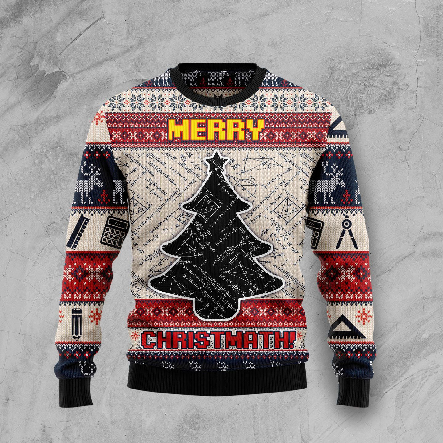 Merry Christmath Ugly Christmas Sweater Winter Clothing Christmas Gifts For Math Lovers