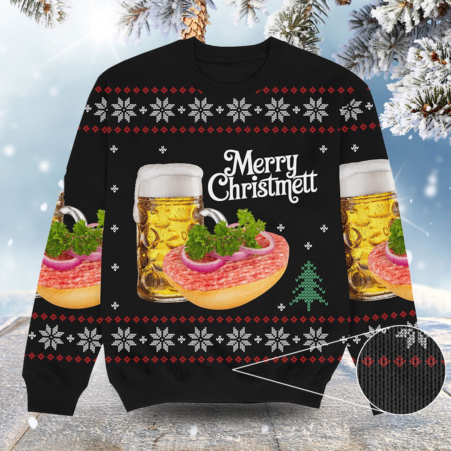 Merry Christmett Christmas Ugly Sweater Merry Christmas Clothing Cool Christmas Gifts