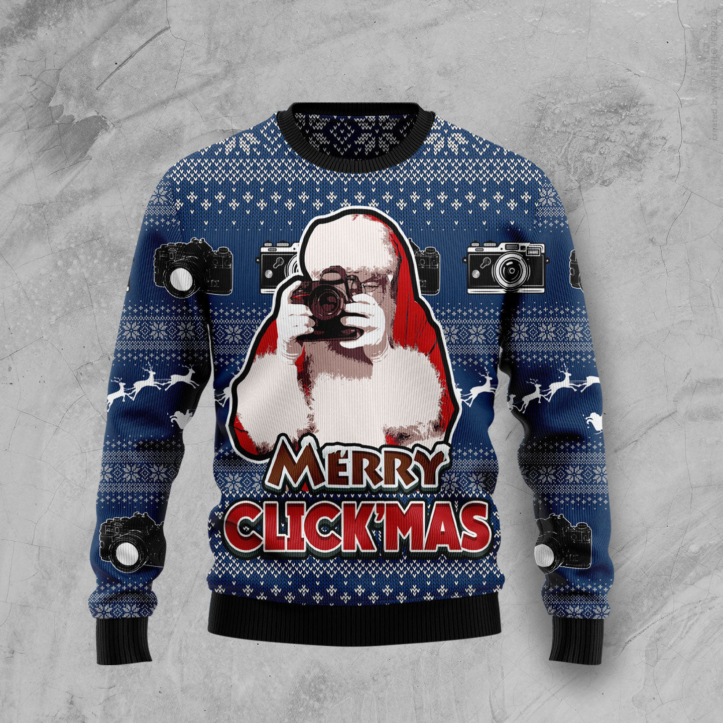 Merry Clickmas Ugly Christmas Sweater Holiday Apparel Christmas Gifts For Photographer