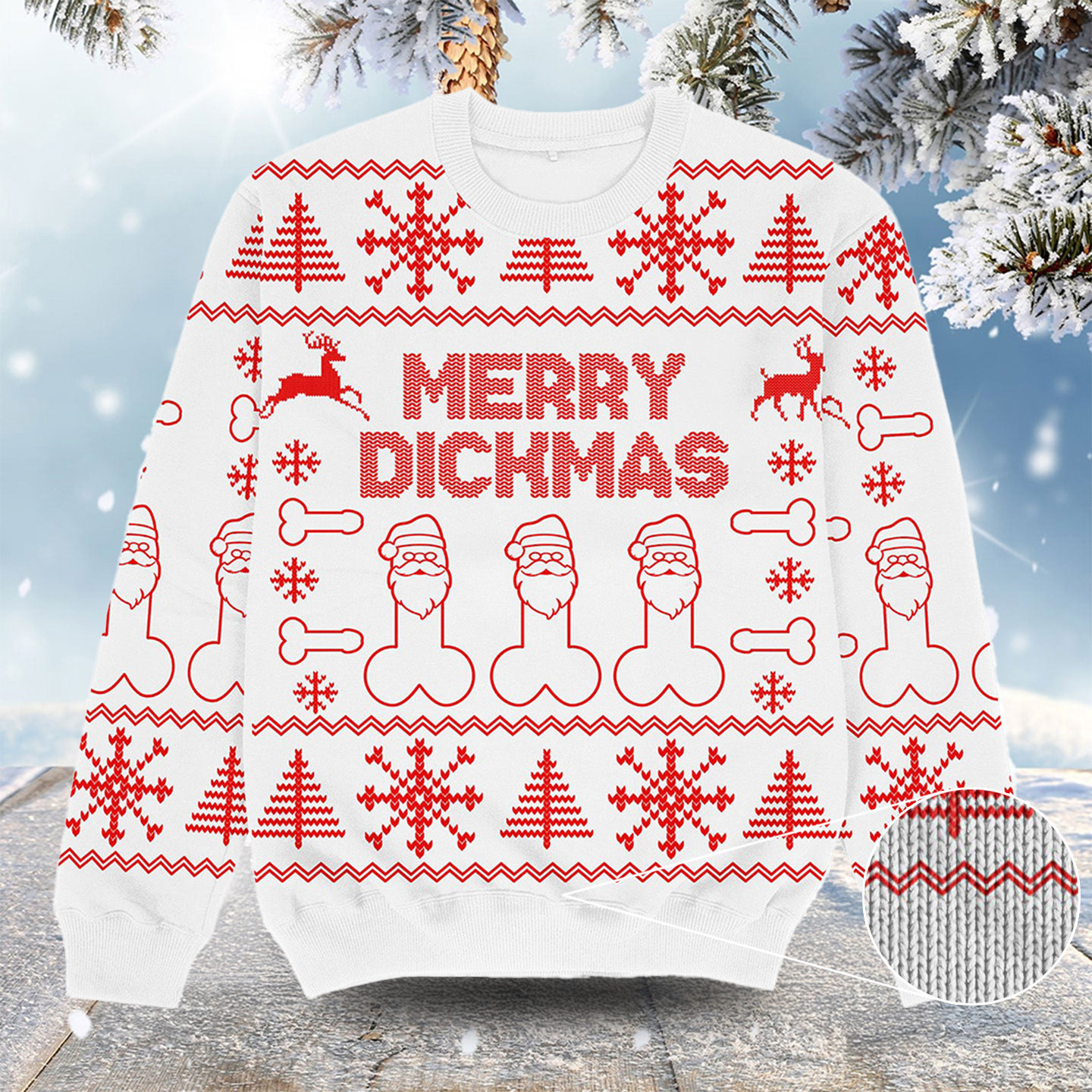 Merry Dickmas Christmas Ugly Sweater Merry Christmas Clothes Christmas Gifts For Men