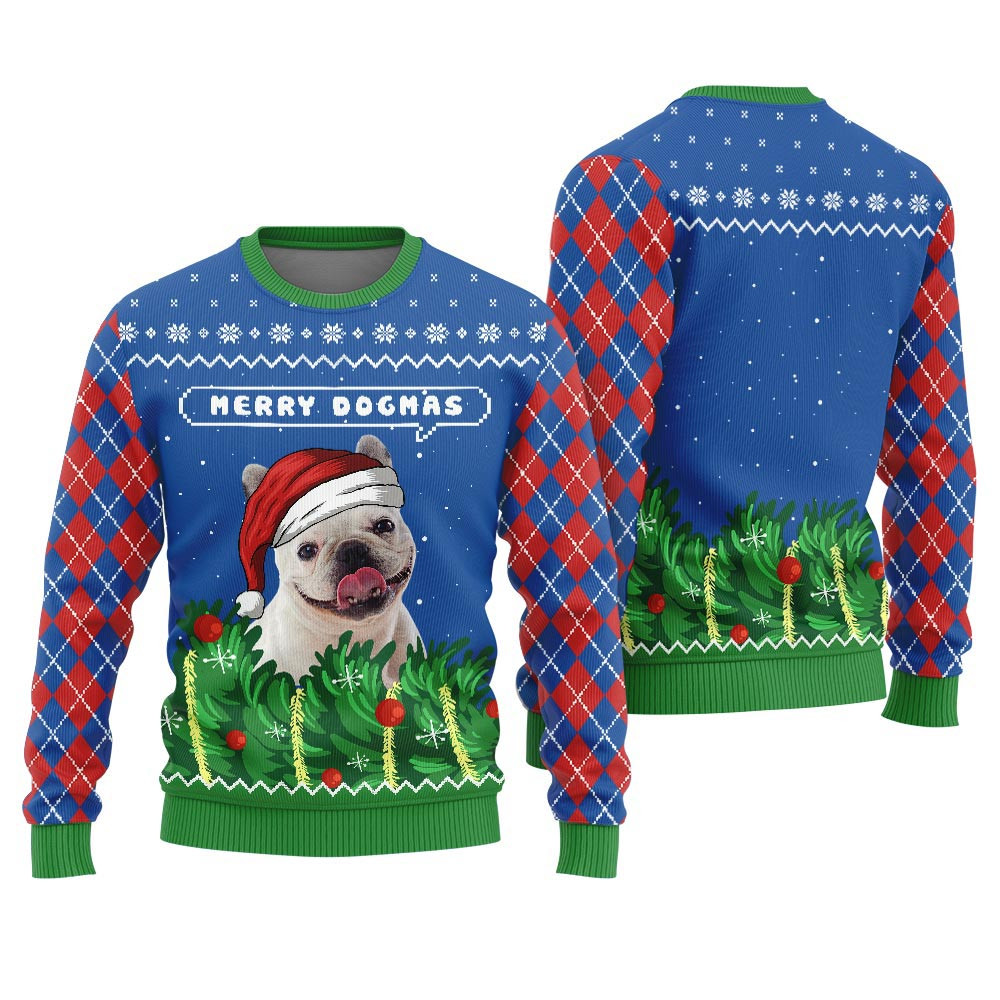 Merry Dogmas Custom Pet Ugly Christmas Sweater Best Ugly Christmas Sweaters