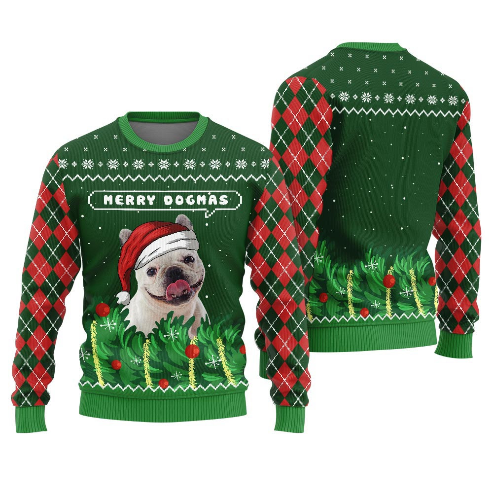 Merry Dogmas Personalized Dog Christmas Sweater Best Ugly Sweaters For Christmas