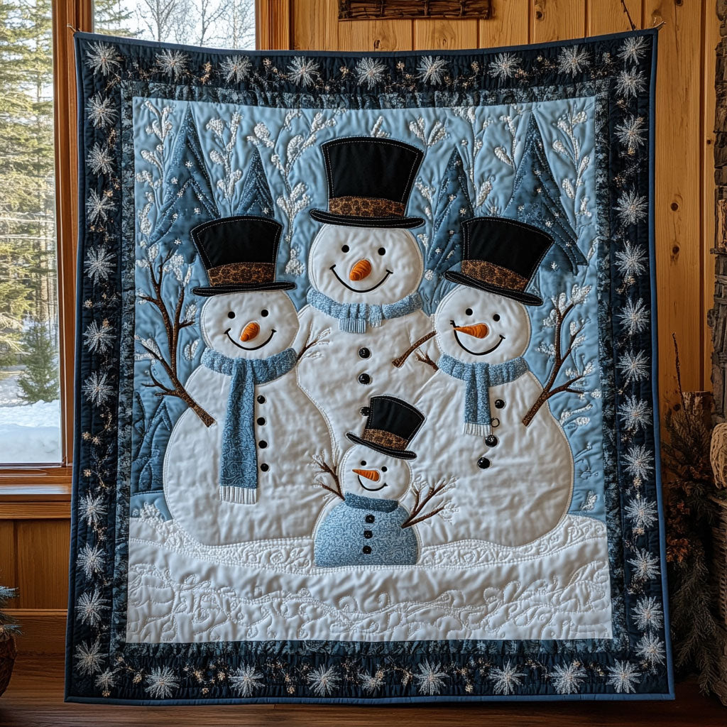 Merry Frost Quilt Trendy Quilt Blanket for Modern Home Interiors