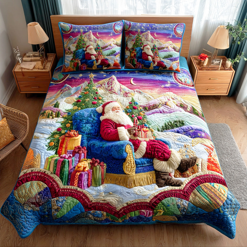 Merry Gift Trail Quilted Bedding Set Holiday Duvet Sets Top Christmas Gifts For Girlfreind