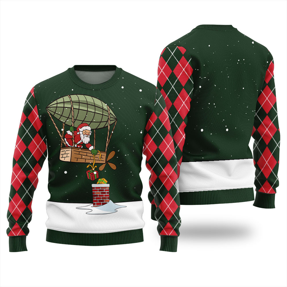 Merry Giftmas Funny Santa Ugly Christmas Sweater For Men Merry Christmas Sweatshirt for Holiday Fun