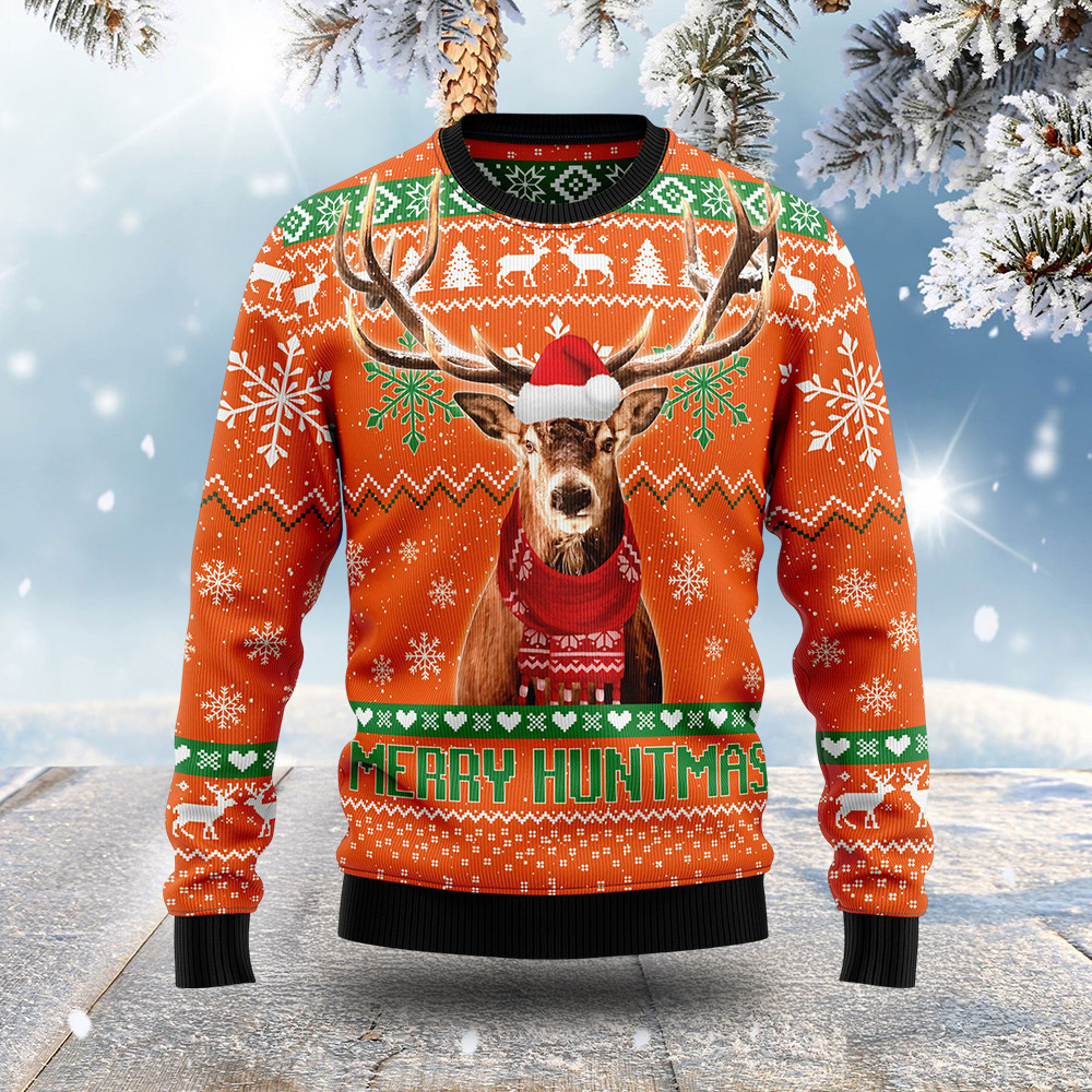 Merry Huntmast Funny Ugly Xmas Sweaters Funny Xmas Clothing Best Gifts For Hunters
