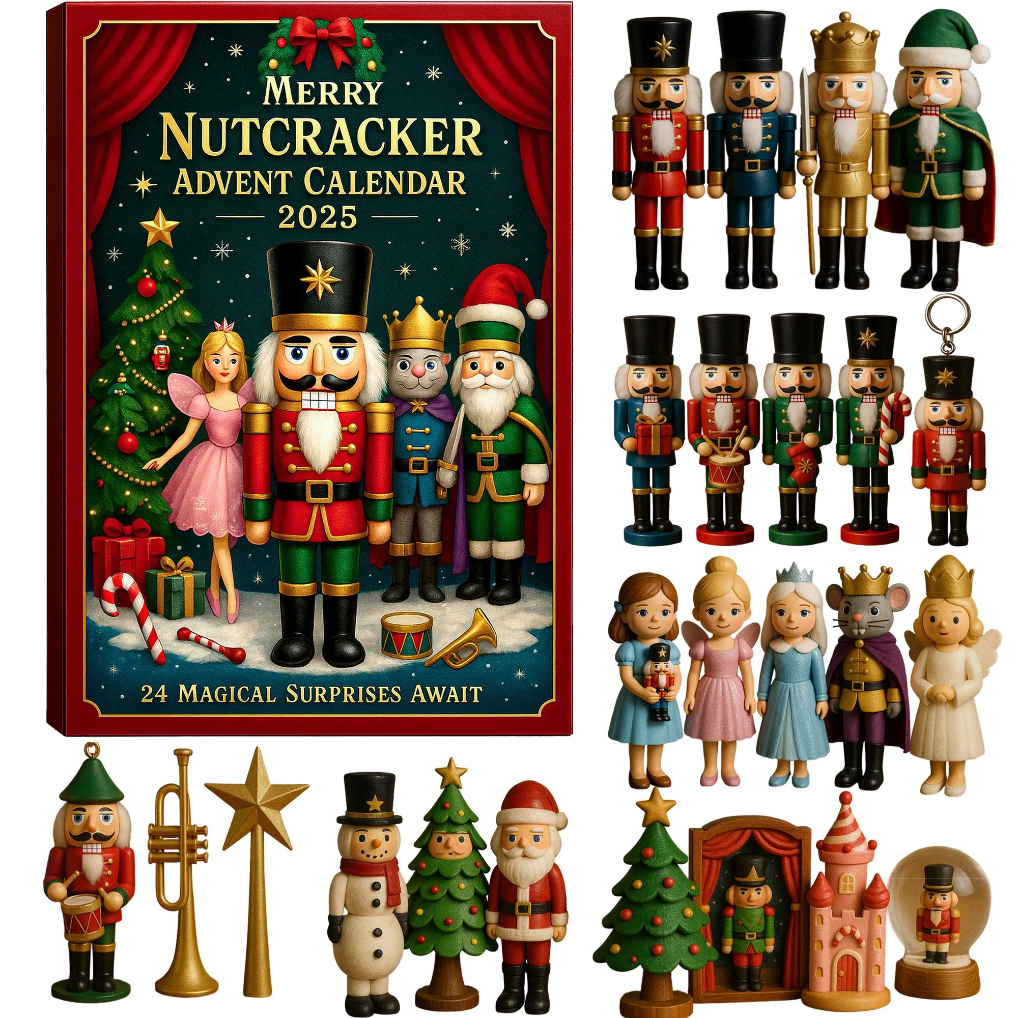 Merry Nutcracker Advent Calendar 2025 Christmas Advent Calendar Xmas Gifts For Him
