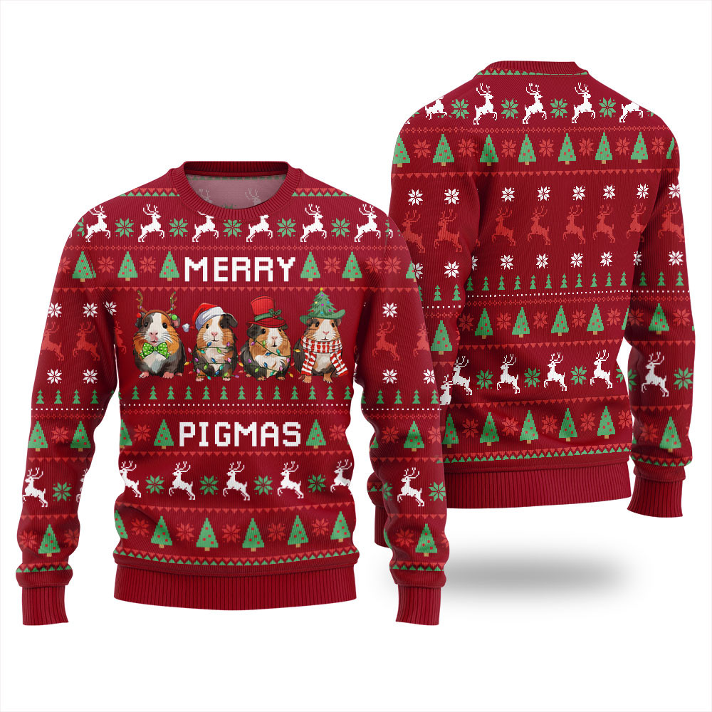 Merry Pigmas Ugly Christmas Sweater Trending Christmas Merch Gift 2025 Collection