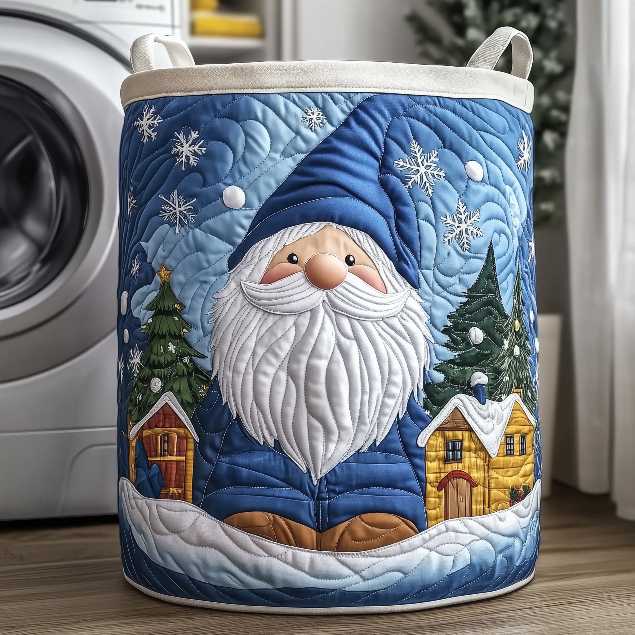 Merry Quilted Laundry Basket Best Christmas Gift For A Daughter