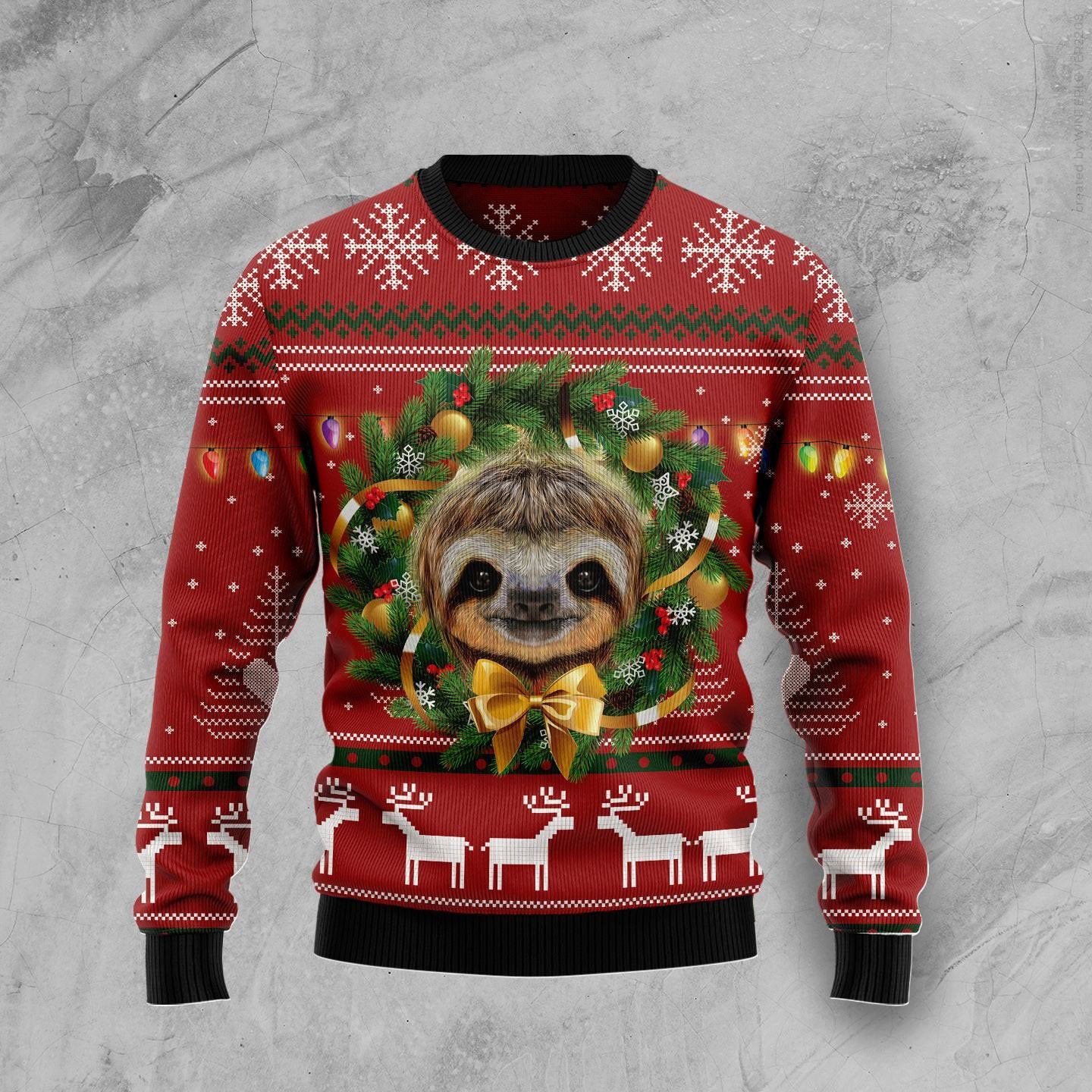 Merry Slothmas Ugly Christmas Sweater Wildlife Clothing Christmas Gifts For Sloth Lovers
