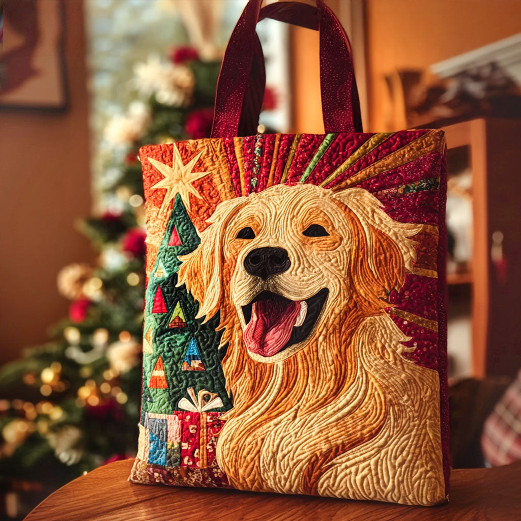 Merry Tail Quilted Tote Bag Best Gifts For Dog Pet Lovers