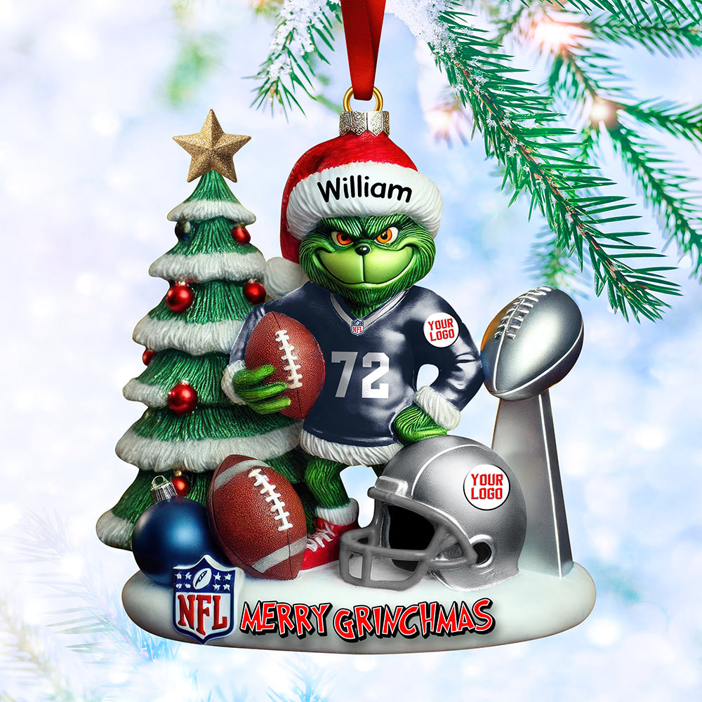 Merry Touchdown Christmas Ornament Personalized Gifts For Fans - Festive Holiday Keepsake Gift