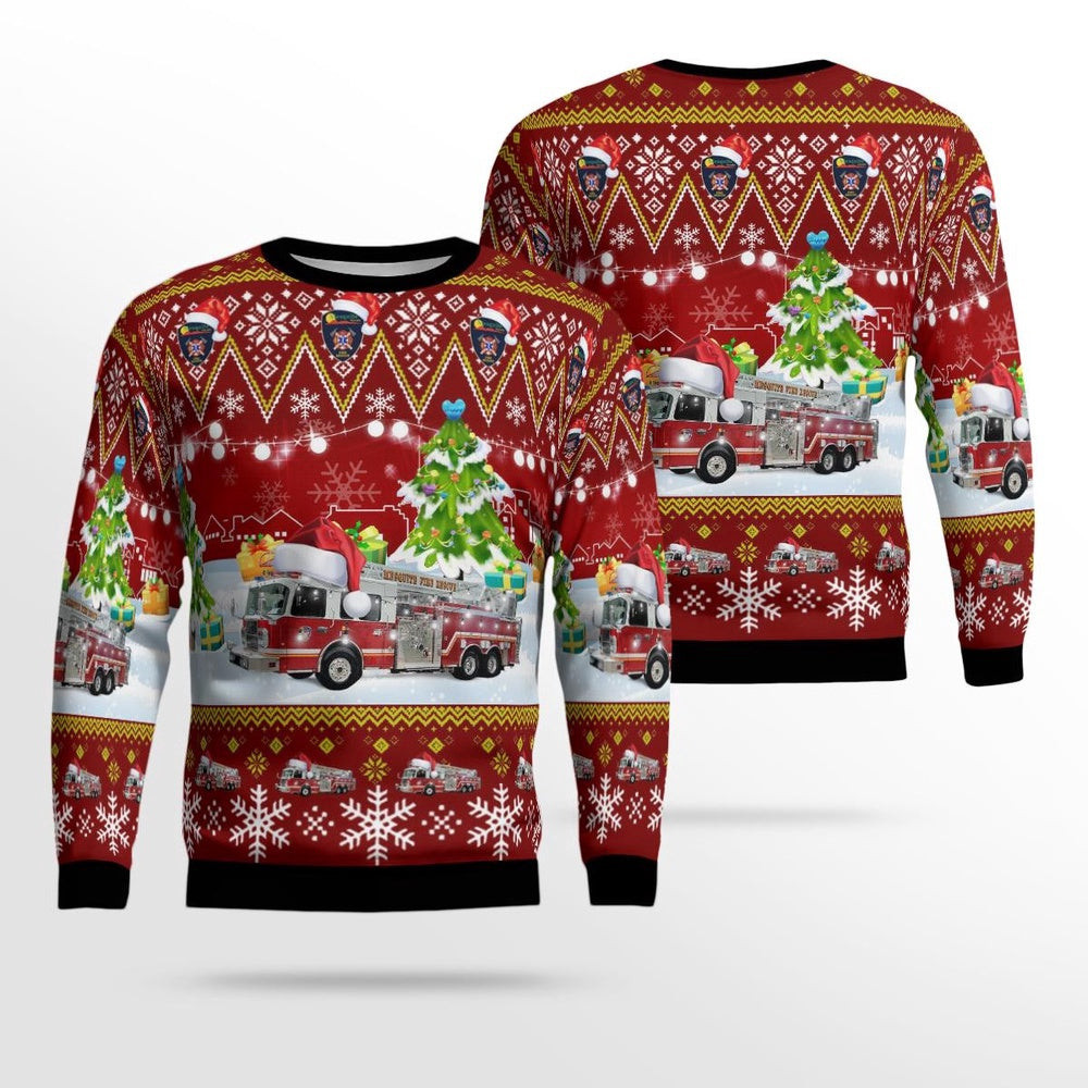 Mesquite NV Fire Rescue Mesquite Nevada Christmas AOP Ugly Sweater Christmas Unisex Sweaters Gift For Christmas