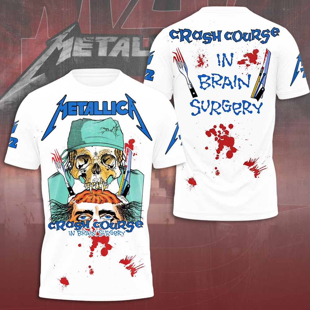 Metallica Crash Course In Brain Surgery T-Shirt Gifts For Music Fans