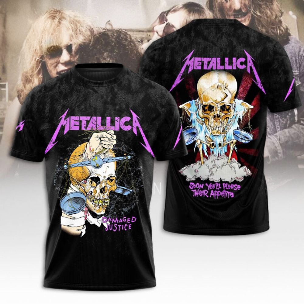 Metallica Damage Hammer T-Shirt Gifts For People Who Like Music