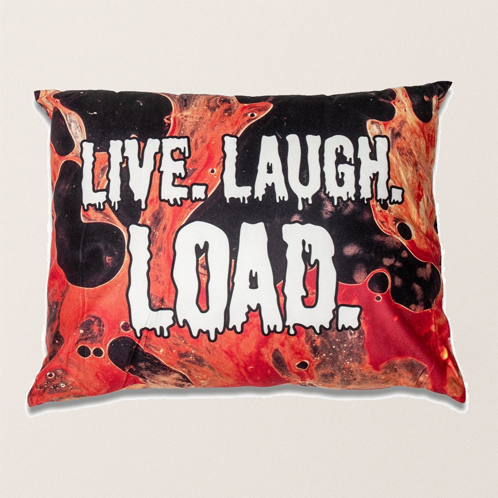 Metallica Live Laugh Load Pillow Metallica Merch Home Decor Gifts For Rock Band Lovers Metallica Live Laugh Load Pillow Metallica Merch Home Decor Gifts For Rock Band Lovers