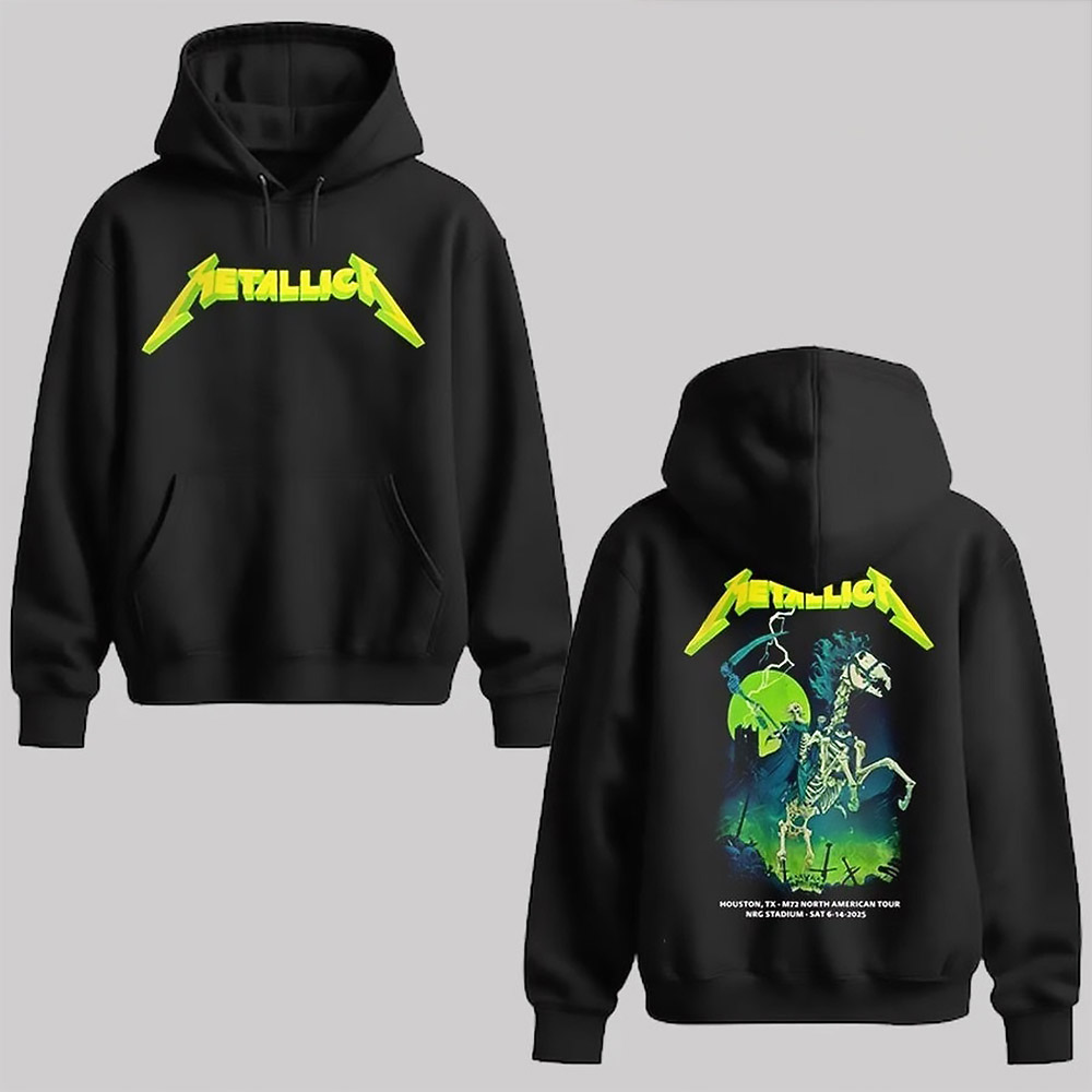 Metallica M72 Houston 2025 Hoodie Metallica M72 Tour Merch Best Gift For Music Fans