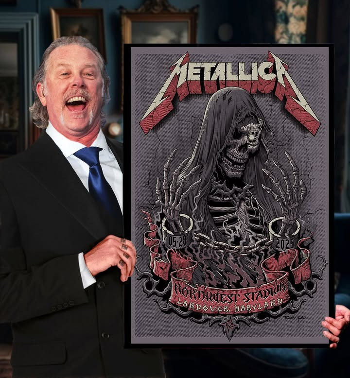 Metallica M72 Northwest Stadium Tour Merch Poster Wall Decor Skull Skeleton Gifts For Fans
