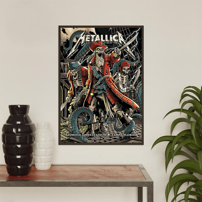 Metallica M72 Tampa Poster Night 1 At Raymond James Stadium On June 6 2025 In Tampa Florida Poster Home Decor