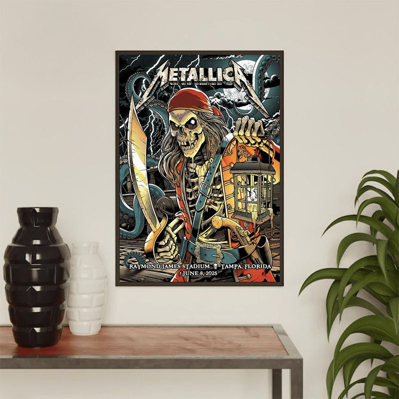 Metallica M72 Tampa Poster Night 2 At Raymond James Stadium On June 8 2025 In Tampa Florida Poster Home Decor Idea