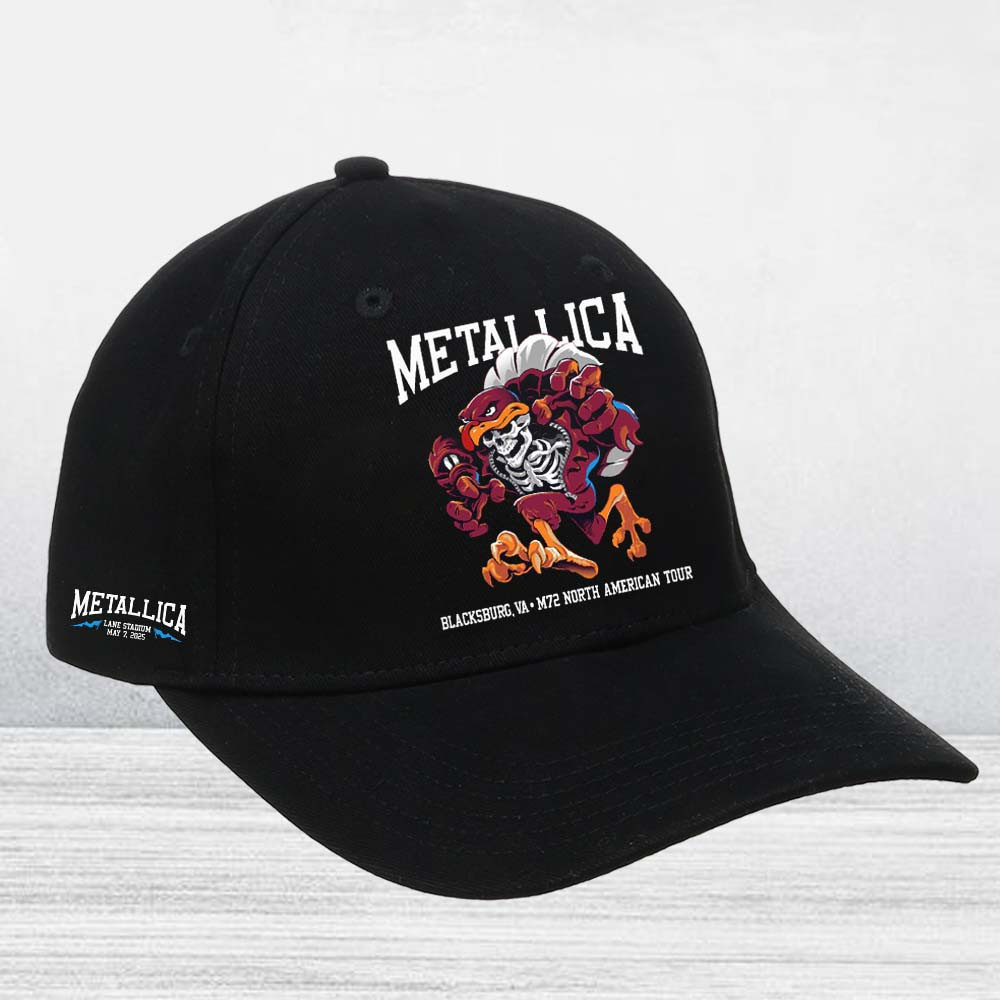Metallica M72 Tour Merch Hat Blacksburg North American Tour Merchandise Fan Gifts