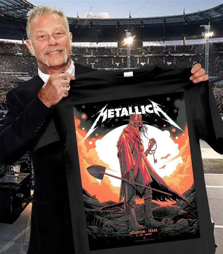 Metallica M72 World Tour 2025 Houston TX T-Shirt M72 In Houston Tee Perfect Metallica Tour Merch