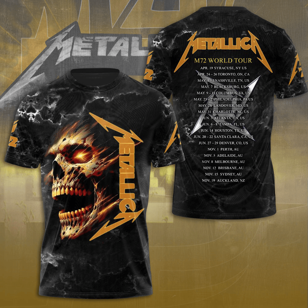 Metallica M72 World Tour 2025 T-Shirt Best Gift Ideas For Music Lovers