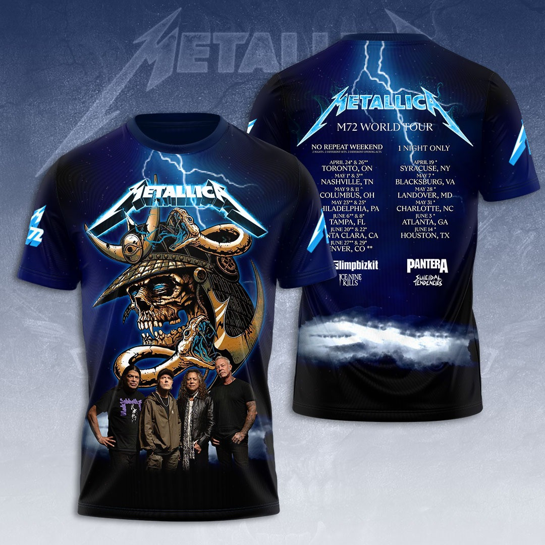 Metallica M72 World Tour 2025 T-Shirt Best Gifts For Music Lovers