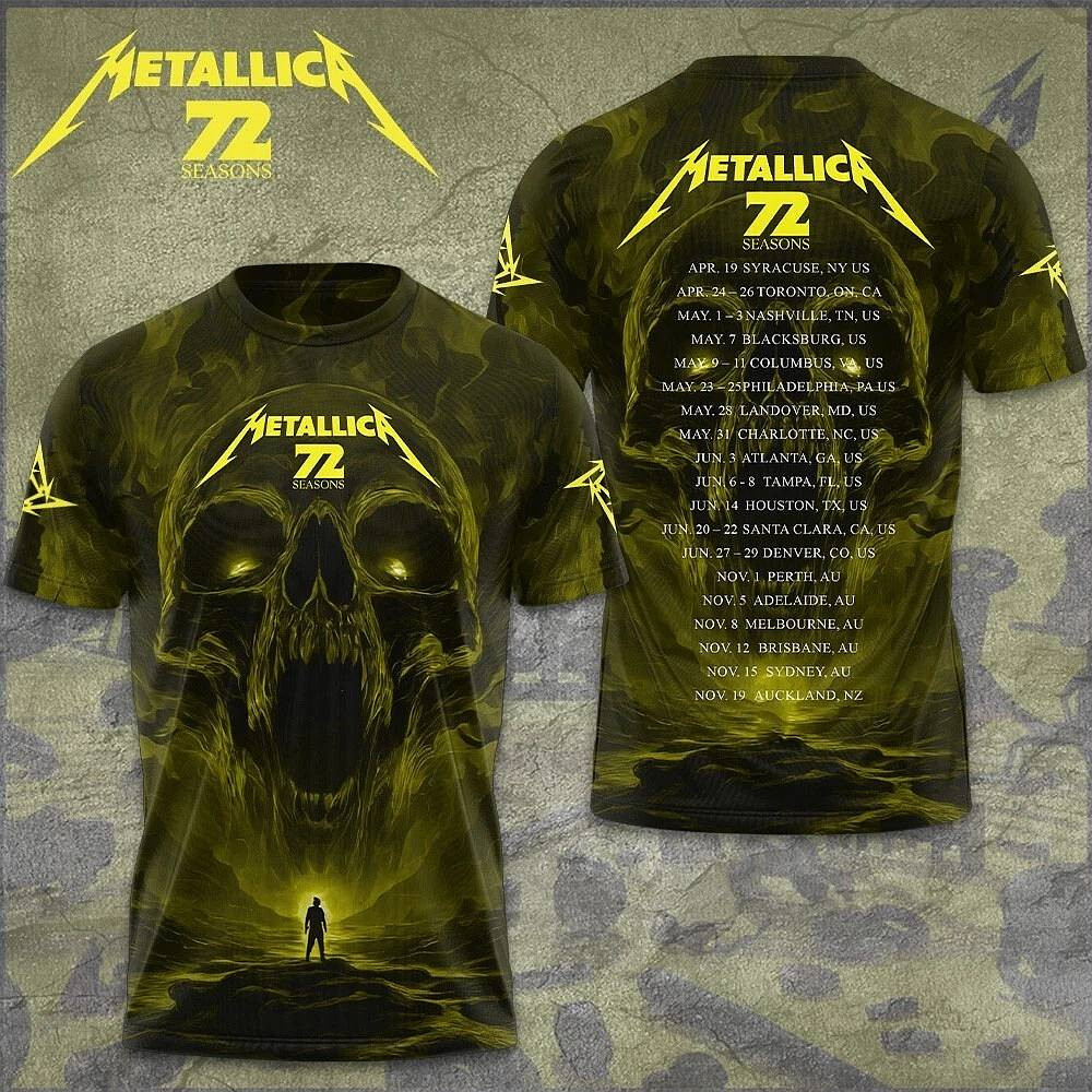 Metallica M72 World Tour 2025 Unisex T-Shirt M72 Apparel Gift Ideas For Fans