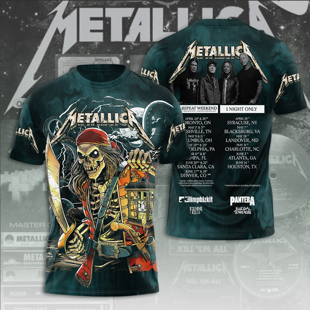 Metallica M72 World Tour I Night Only T-Shirt Music Lover Gifts For Him