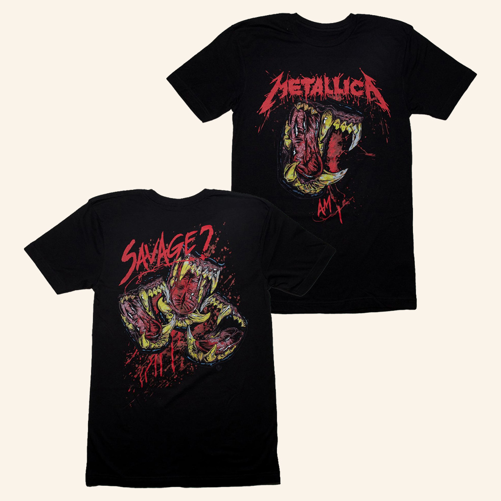Metallica Merch Am I Savage T-Shirt Birthday Gifts For Music Lovers