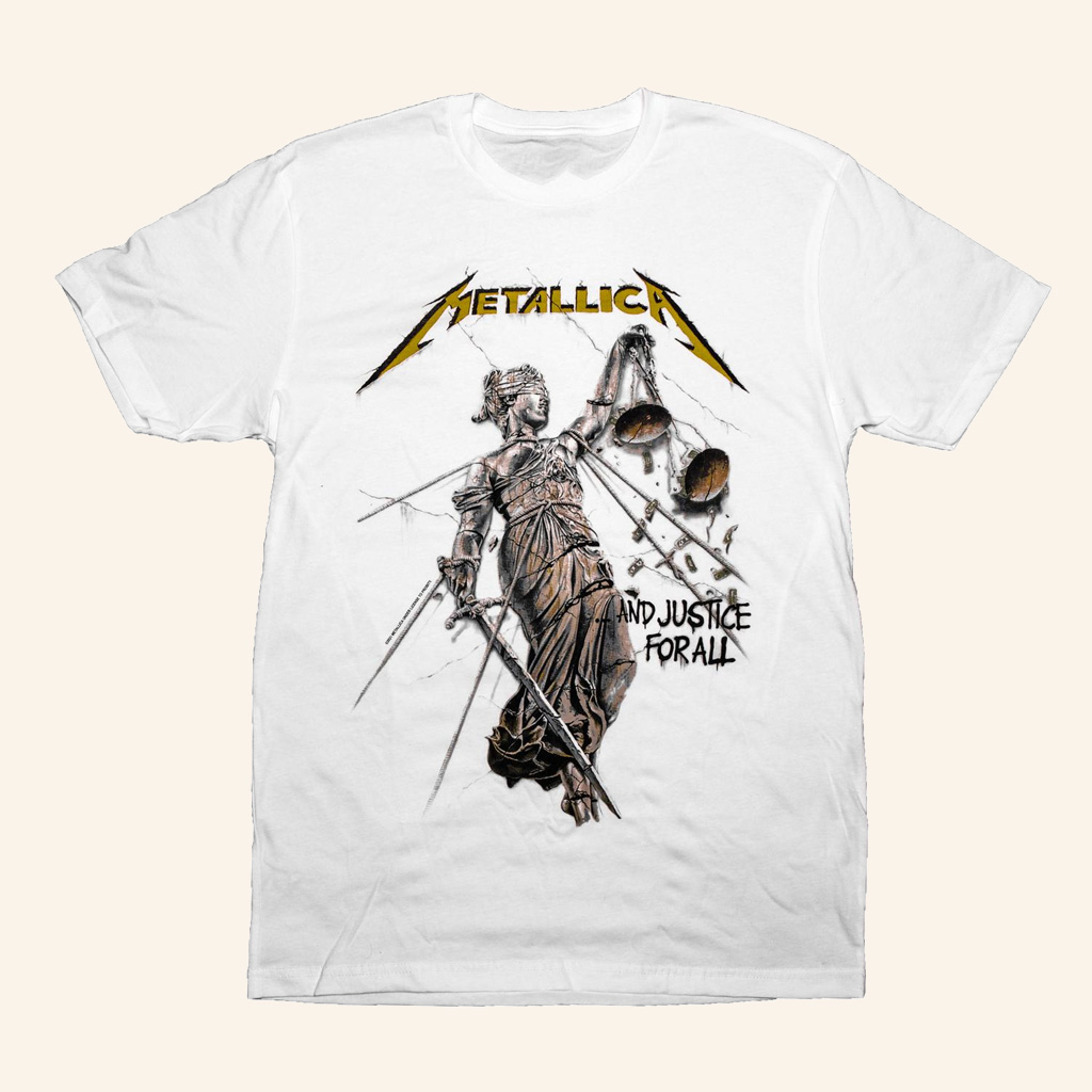 Metallica Merch And Justice For All Album Cover T-Shirt Music Lover Gifts For Him