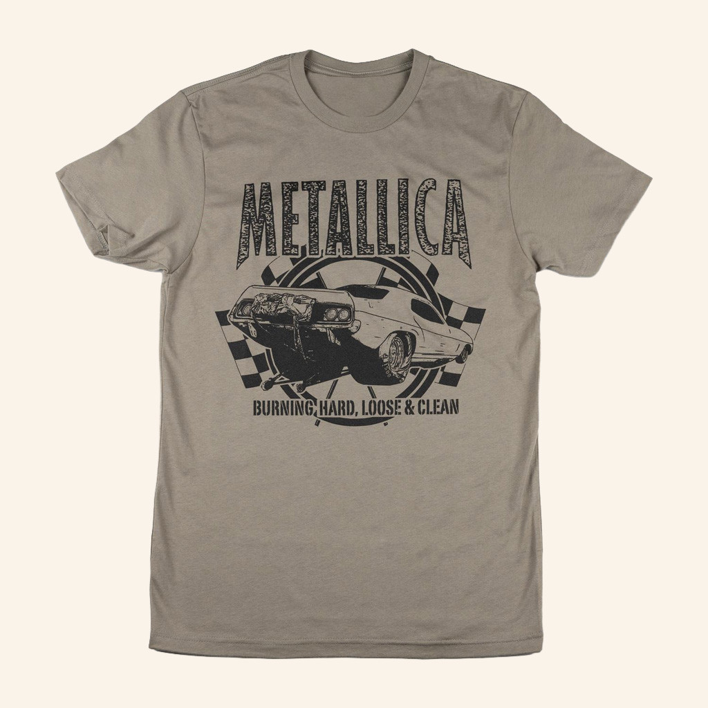 Metallica Merch Burning Hard Loose And Clean T-Shirt Music Gift Ideas For Guys Metallica Merch Burning Hard Loose And Clean T-Shirt Music Gift Ideas For Guys