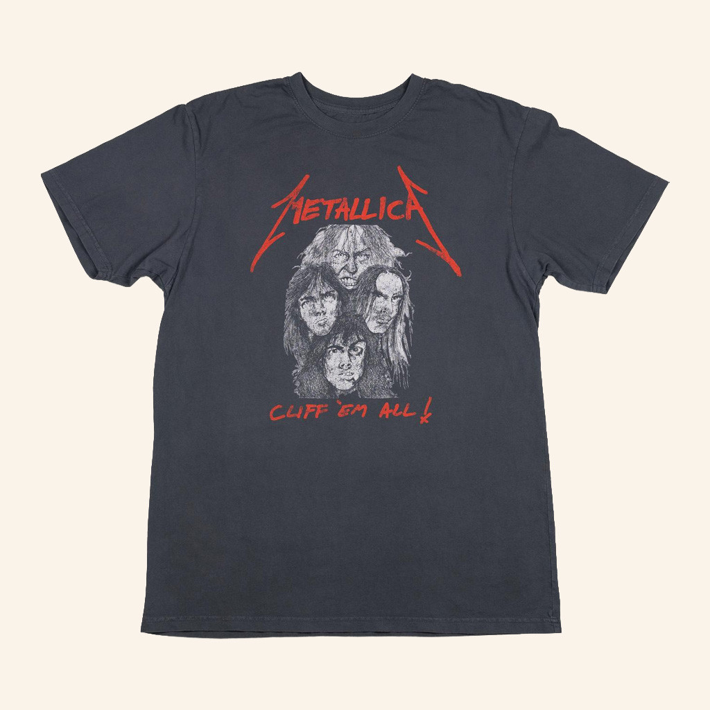 Metallica Merch Cliff 'Em All T-Shirt Unique Gifts For Music Lovers Metallica Merch Cliff 'Em All T-Shirt Unique Gifts For Music Lovers