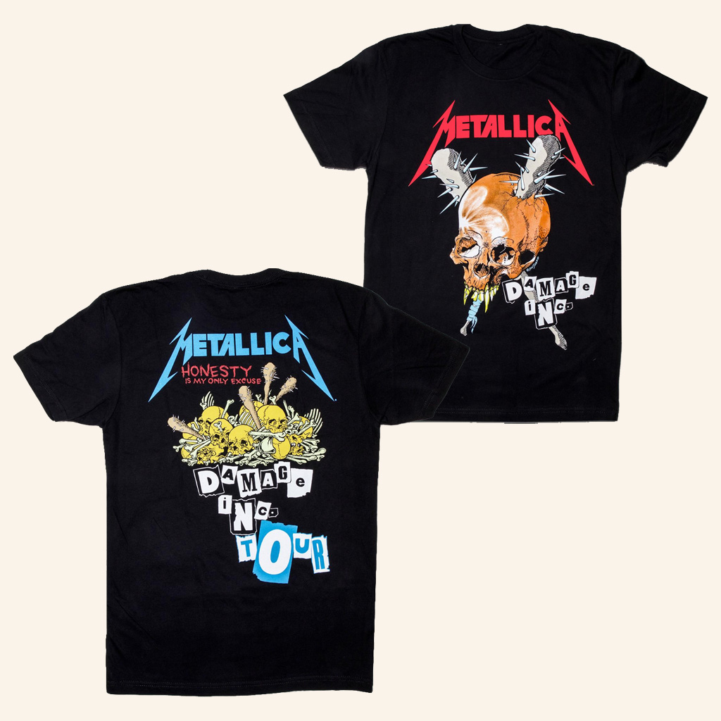 Metallica Merch Damage Inc Tour T-Shirt Gift Ideas For Music Lovers Metallica Merch Damage Inc Tour T-Shirt Gift Ideas For Music Lovers