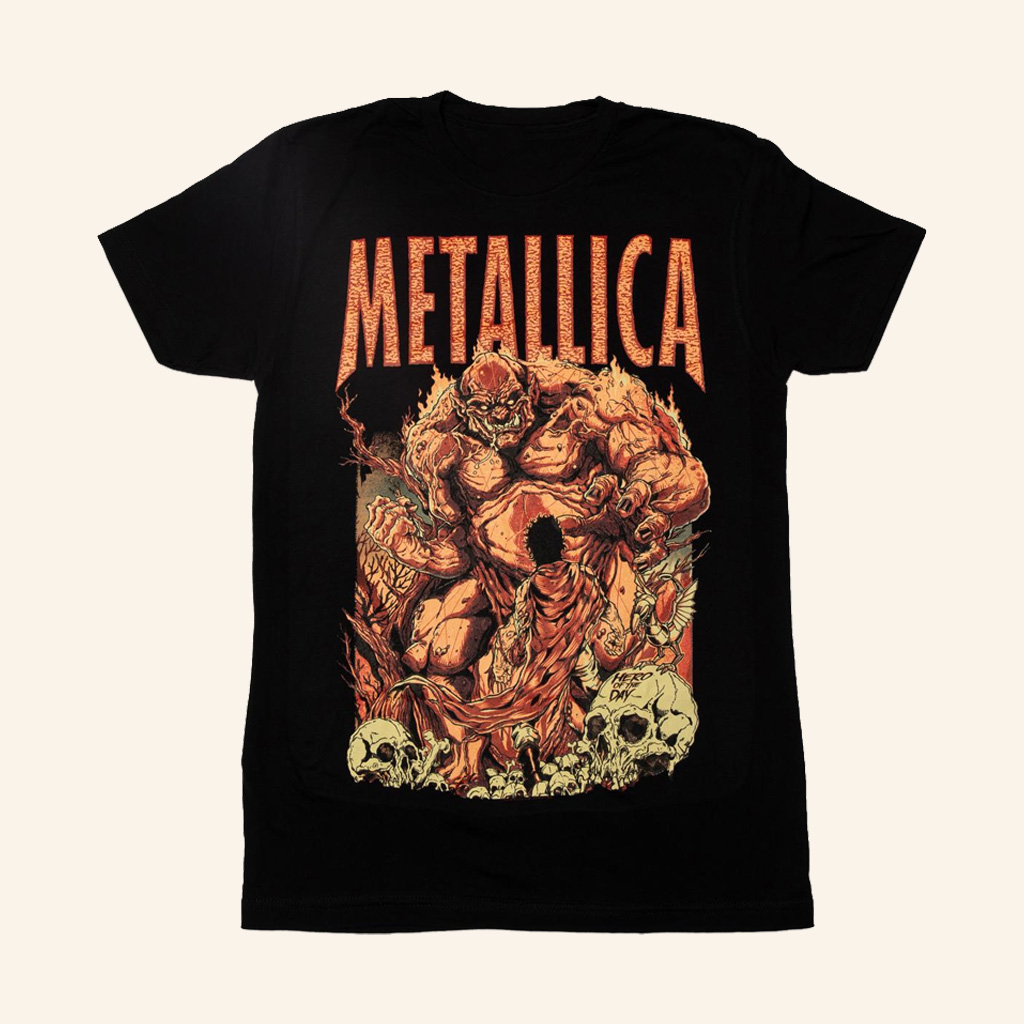 Metallica Merch Hero Of The Day Poster Art T-Shirt Music Gift Ideas For Guys Metallica Merch Hero Of The Day Poster Art T-Shirt Music Gift Ideas For Guys