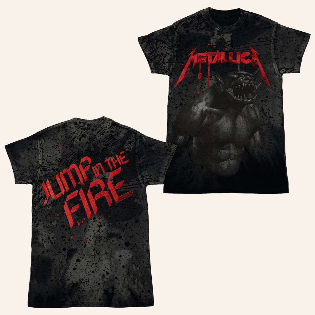 Metallica Merch Jump In The Fire T-Shirt Best Gifts For Music Lovers Metallica Merch Jump In The Fire T-Shirt Best Gifts For Music Lovers
