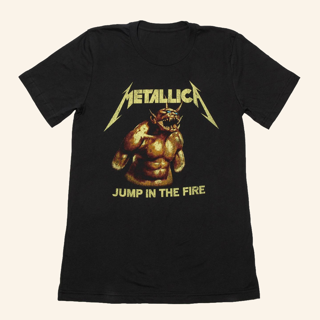 Metallica Merch Jump In The Fire Vintage T-Shirt Cool Gifts For Music Lovers Metallica Merch Jump In The Fire Vintage T-Shirt Cool Gifts For Music Lovers