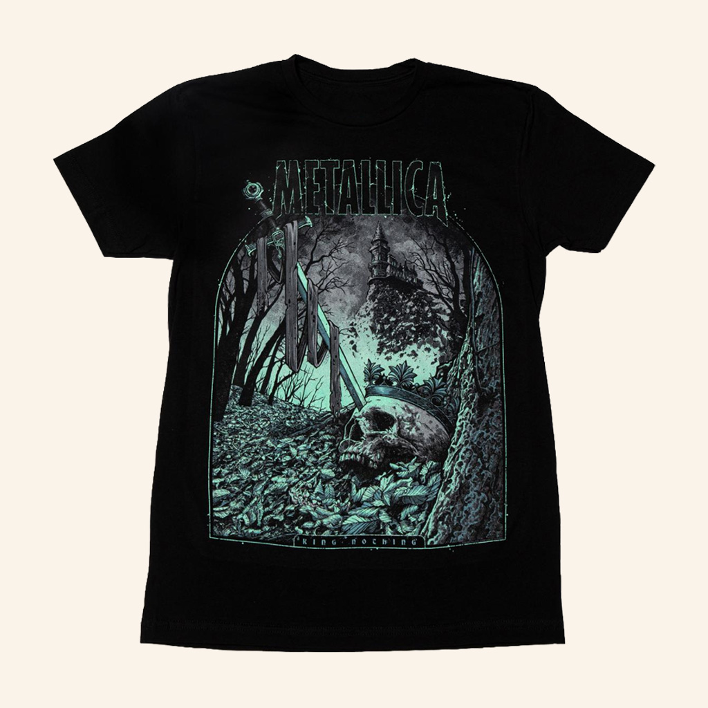 Metallica Merch King Nothing Poster Art T-Shirt Gift Ideas For Music Lovers Metallica Merch King Nothing Poster Art T-Shirt Gift Ideas For Music Lovers