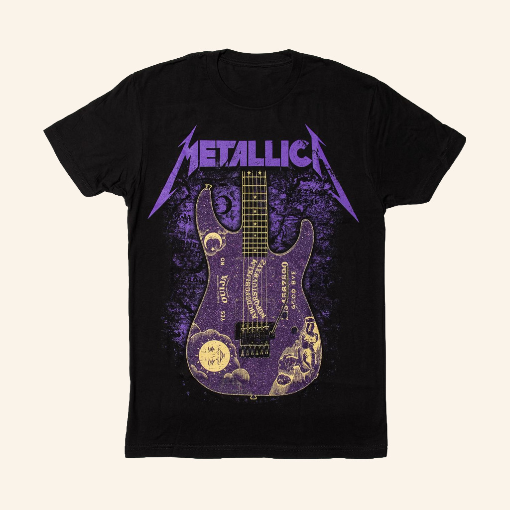 Metallica Merch Kirk Hammett Purple Ouija Guitar T-Shirt Music Gift Ideas For Guys Metallica Merch Kirk Hammett Purple Ouija Guitar T-Shirt Music Gift Ideas For Guys