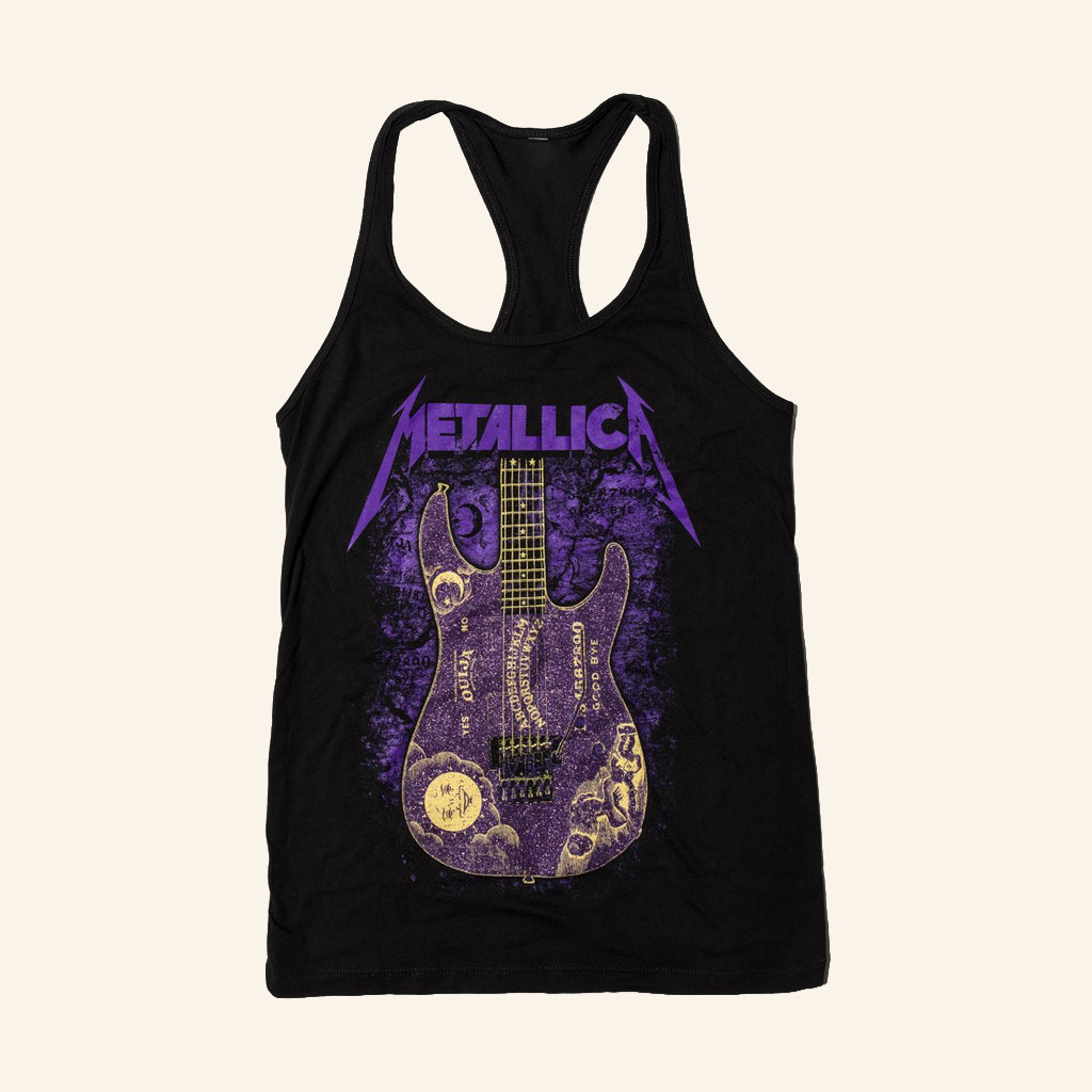 Metallica Merch Kirk Hammett Purple Ouija Guitar Tank Top Best Gifts For Music Lovers Metallica Merch Kirk Hammett Purple Ouija Guitar Tank Top Best Gifts For Music Lovers