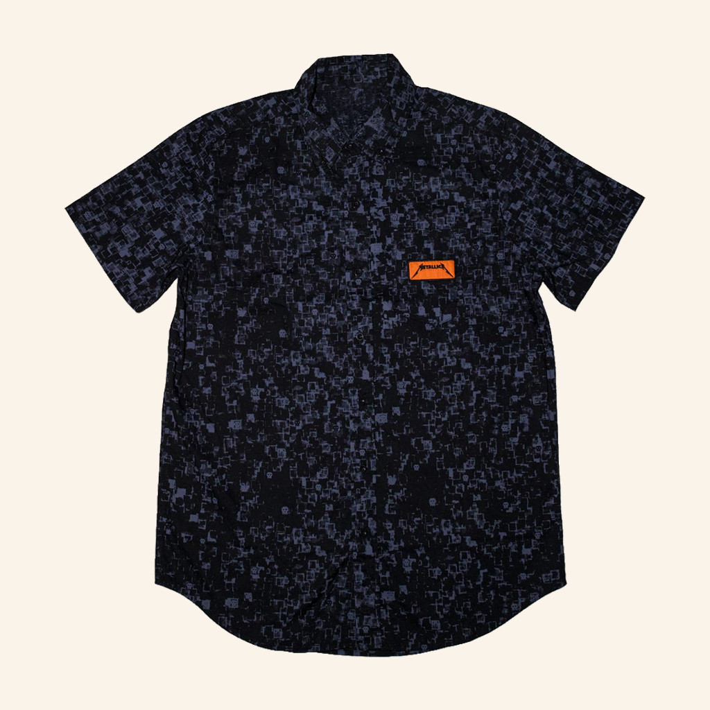Metallica Merch Logo Button Up Shirt Gift Ideas For Music Lovers Metallica Merch Logo Button Up Shirt Gift Ideas For Music Lovers