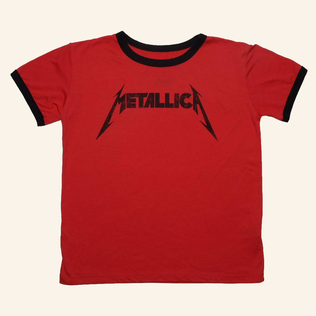 Metallica Merch Logo Red Ringer T-Shirt Best Gifts For Music Lovers Metallica Merch Logo Red Ringer T-Shirt Best Gifts For Music Lovers