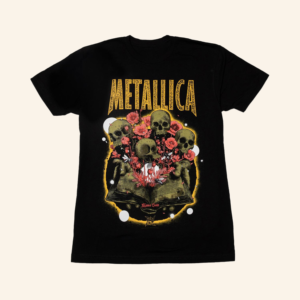 Metallica Merch Mama Said Poster Art T-Shirt Gifts For Music Fans