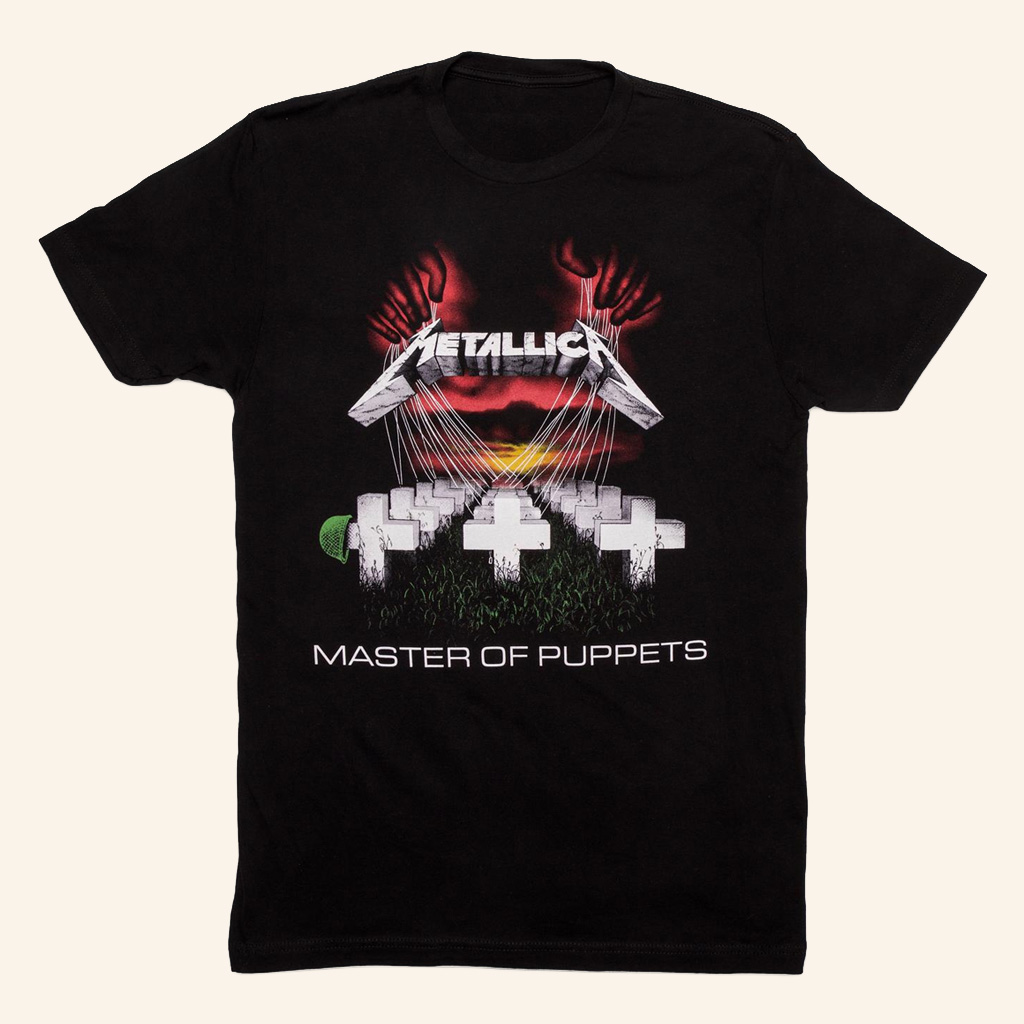 Metallica Merch Master Of Puppets T-Shirt Music Gift Ideas For Guys
